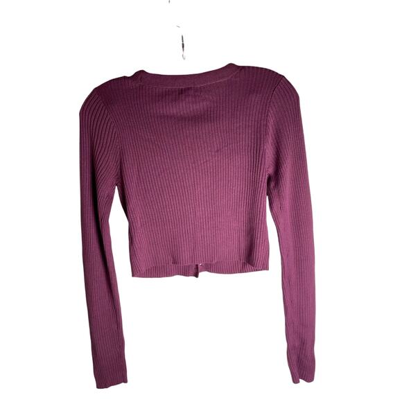 Wild Fable Dark Mauve Cardigan Sweater Size  S  (NWT) - Picture 3 of 3